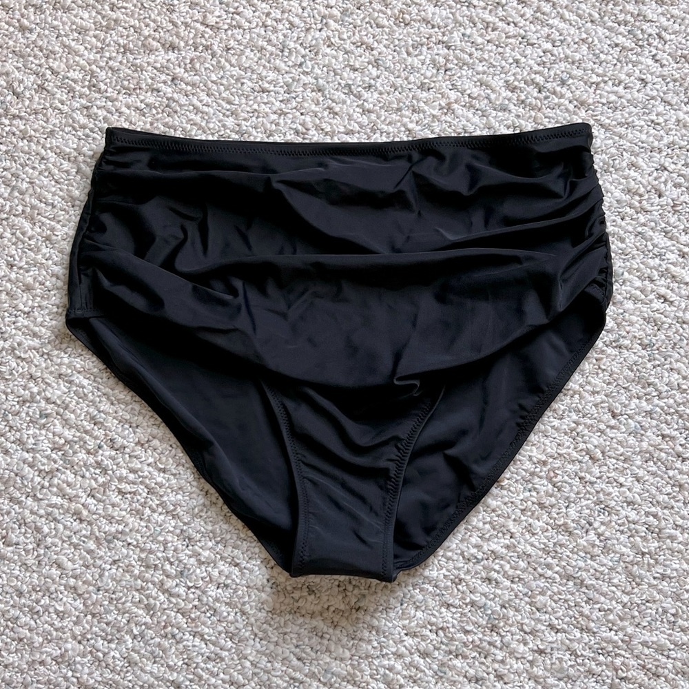 NWOT Beachsissi Rouched High Waist Bikini Bottom
